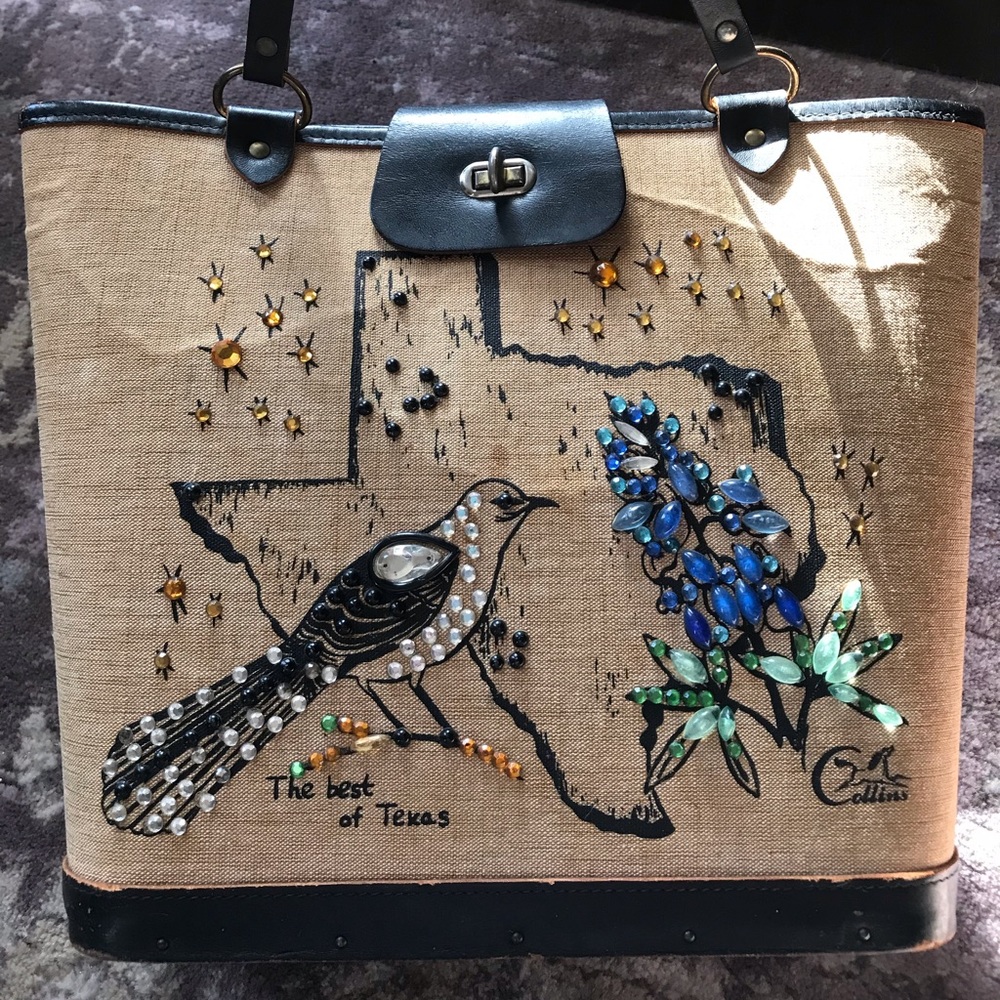 The Best of Texas Enid Collins bucket bag